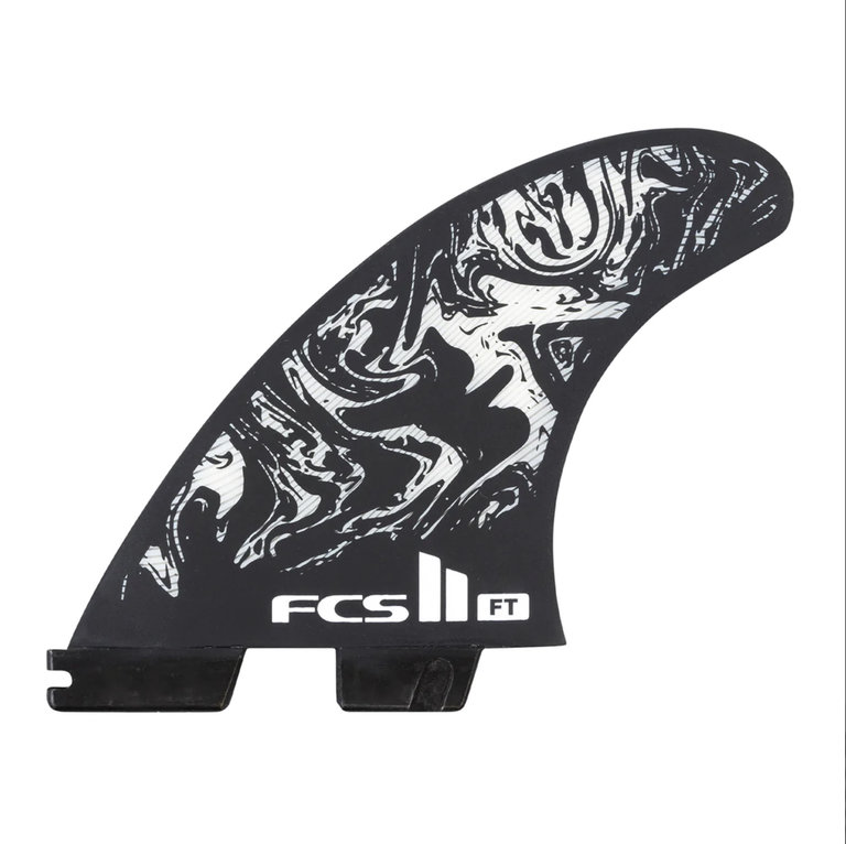 FCS FCS II FT PC MEDIUM BLK/WHT TRI FINS