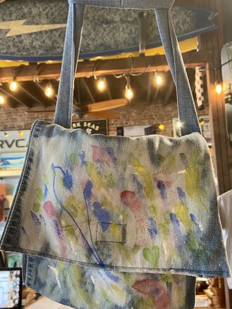 LOUISE DENNIS DENIM DENIM HAND BAGS BY LOUISE DENNIS-SMALL