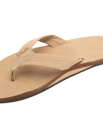 RAINBOW RAINBOW LEATHER SINGLE LAYER ARCH MENS SANDALS