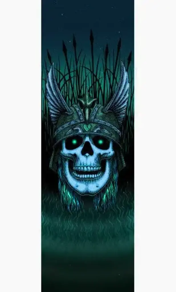 POWELL PERALTA POWELL PERALTA GRIP 9 X 33 ANDERSON SKULL GREEN