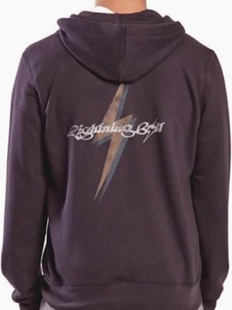 LIGHTNING BOLT LIGHTNING ZIP UP HOODIE