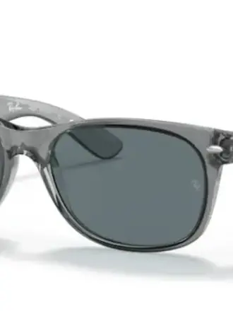 RAY-BAN NEW WAYFARER TRANSPARENT GREY W/ DARK BLUE POLARIZED