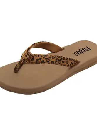 FLOJOS FLOJOS LEOPARD CAMPBELL SANDAL