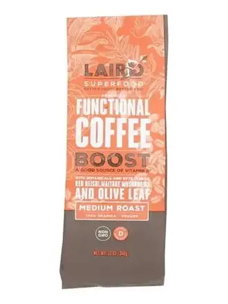 LAIRD SUPERFOOD LAIRD SUPERFOOD FUNCTIONAL "BOOST" COFFEE MEDIUM ROAST