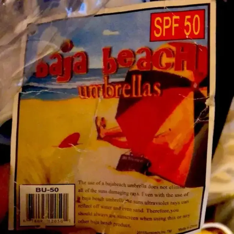 SUN AND FUN BAJA BEACH UMBRELLA 6.5 FT