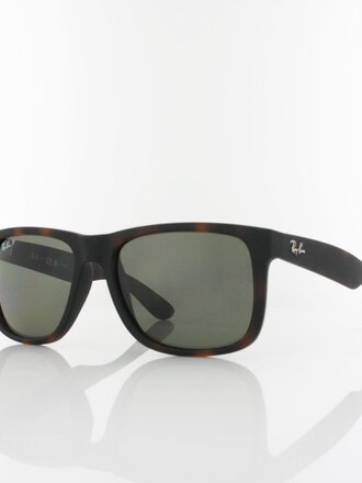 RAY-BAN RAY BAN JUSTIN RUBBER HAVANA W/ DARK GREEN POLAR
