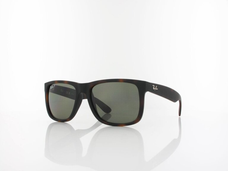 RAY-BAN RAY BAN JUSTIN RUBBER HAVANA W/ DARK GREEN POLAR