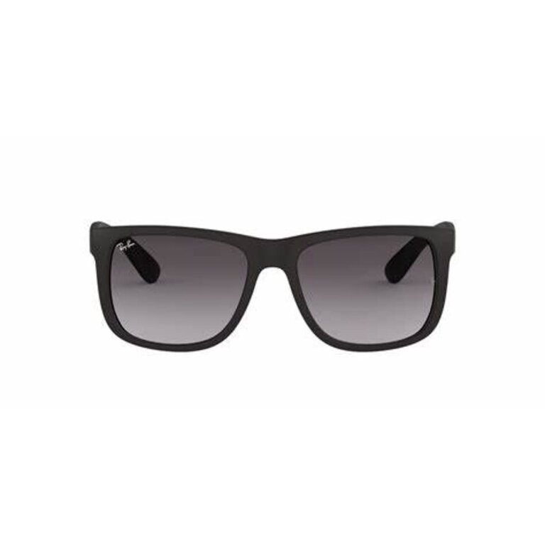rayban RAY BAN JUSTIN RUBBER BLK W/LT GRY GRADIENT DARK GREY