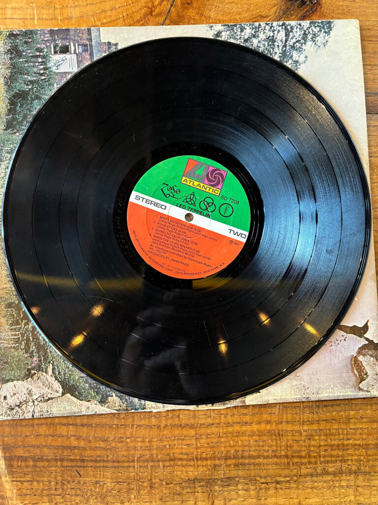 UNSOUND SURF LED ZEPPELIN IV VINYL RECORD 1971 (PECKO DUK)