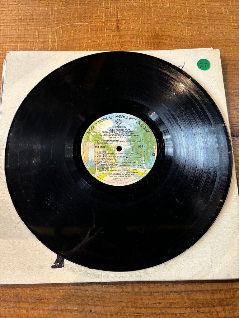 UNSOUND SURF FLEETWOOD MAC RUMORS VINYL RECORD 1977