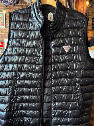 UNSOUND SURF MENS GUESS PUFFER VEST SIZE XL