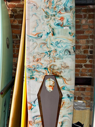 BRA BRA SURF 9'3 BRA BRA SURF LONGBOARD MULTI SWIRL DECK