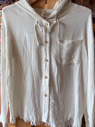 UNSOUND SURF WOMENS HEM AND THREAD HOODED LS SIZE: S