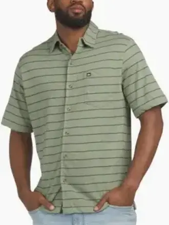 QUIKSILVER QUIKSILVER MESSINA BUTTON FRONT KNIT SHIRT