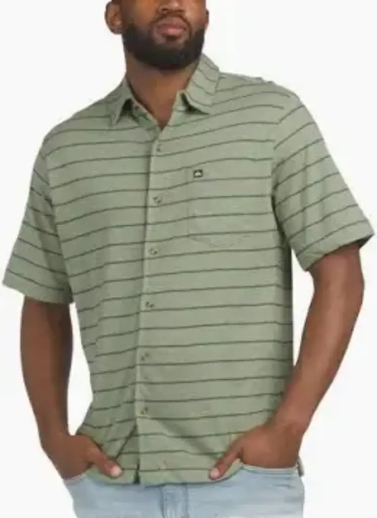 QUIKSILVER QUIKSILVER MESSINA BUTTON FRONT KNIT SHIRT