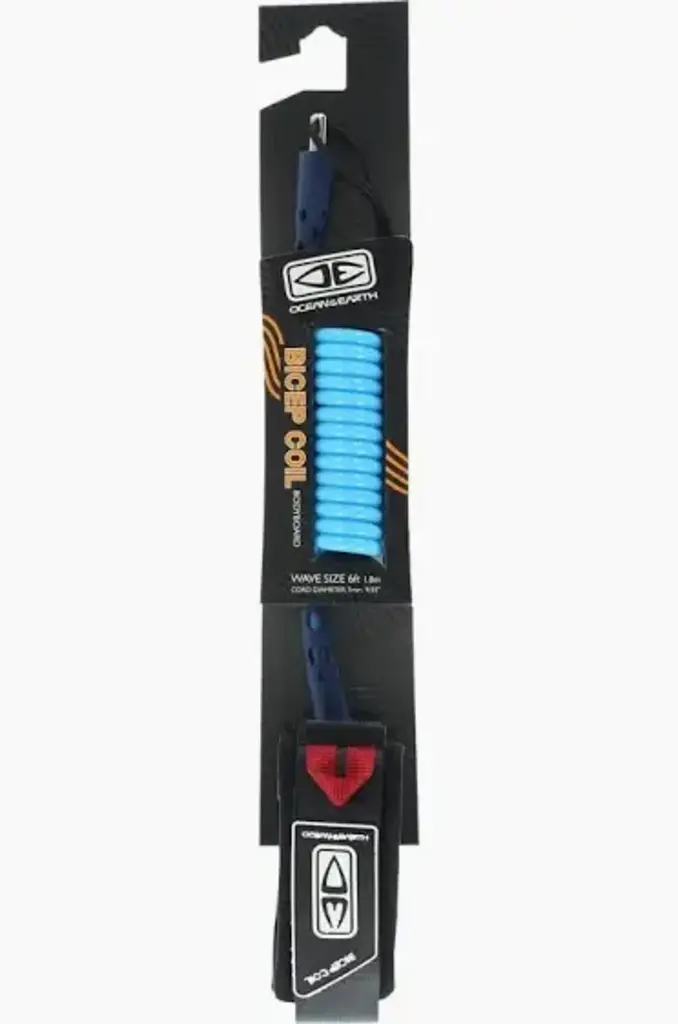 OCEAN-EARTH OCEAN & EARTH BODYBOARD BICEP COIL LEASH