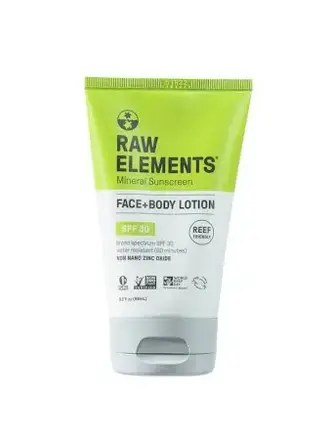 RAW ELEMENTS RAW ELEMENTS TRAVEL SIZE SPF 30 1.0 OZ TUBE