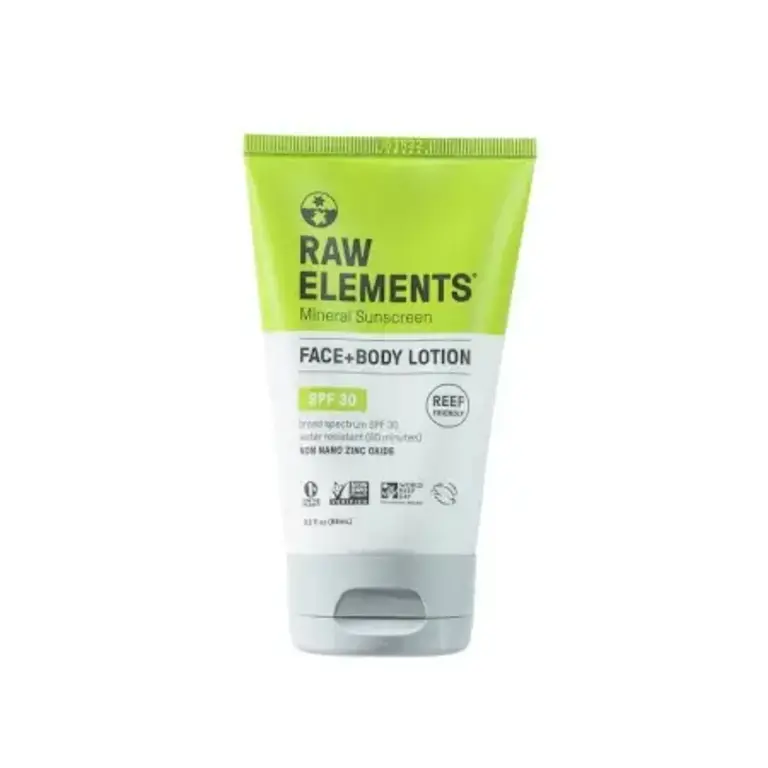 RAW ELEMENTS RAW ELEMENTS TRAVEL SIZE SPF 30 1.0 OZ TUBE