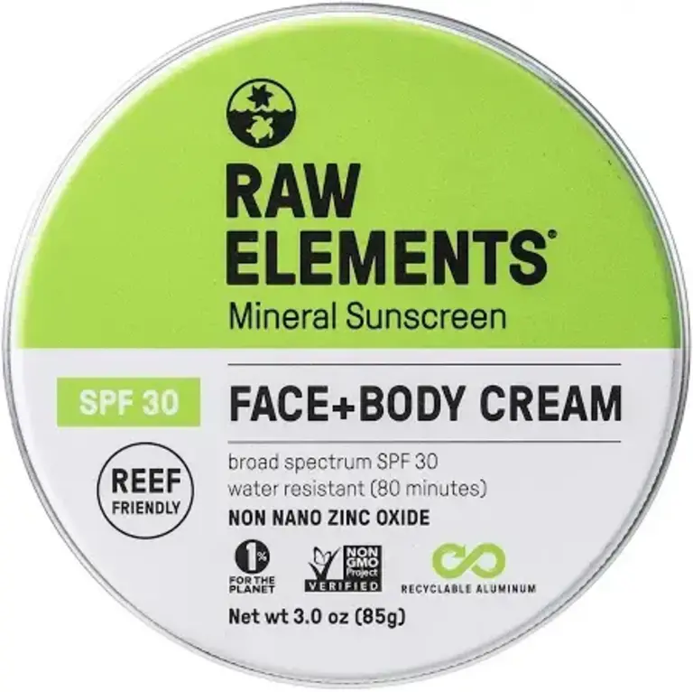 RAW ELEMENTS ECO FORMULA 30+LOTION TIN 3oZ