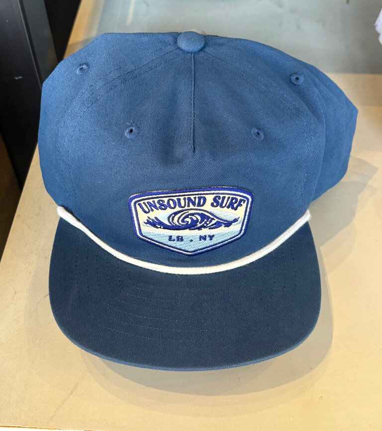 UNSOUND SURF BLUE RIDGE BADGE WAVE PANEL HAT