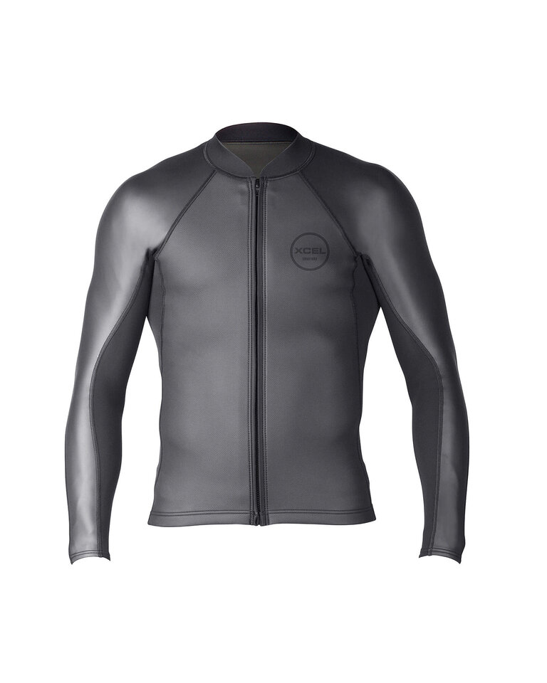 XCEL XCEL AXIS 2/1MM SHARKSKIN FRONT ZIP WETSUIT TOP
