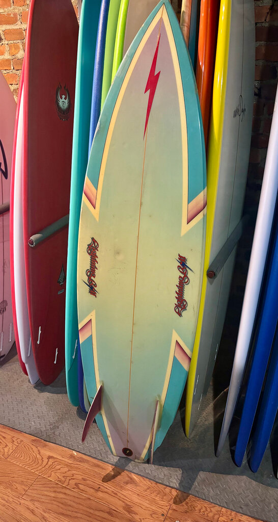 LIGHTNING BOLT VINTAGE 1970'S 6'2 LIGHTNING BOLT SURFBOARD
