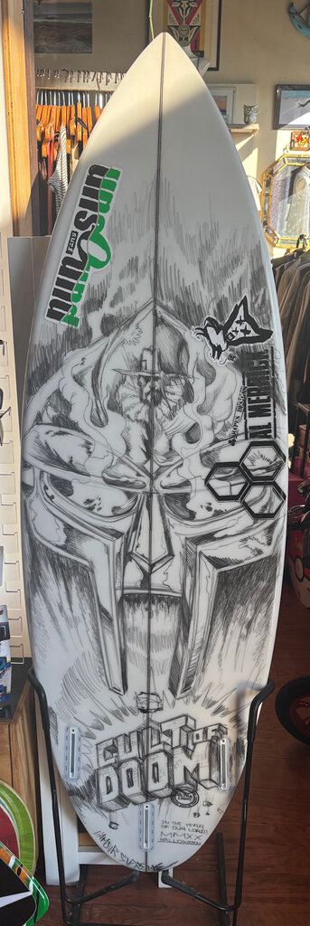 CHANNEL ISLANDS CHANNEL ISLANDS SURFBOARD 5'4 CUSTOM ARTWORK BY LAMOUR SUPREME