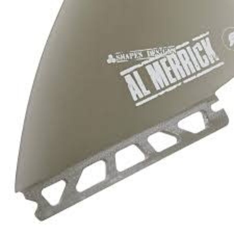 FUTURES FUTURES AMK GLASS TWIN KEEL FIN SMOKE
