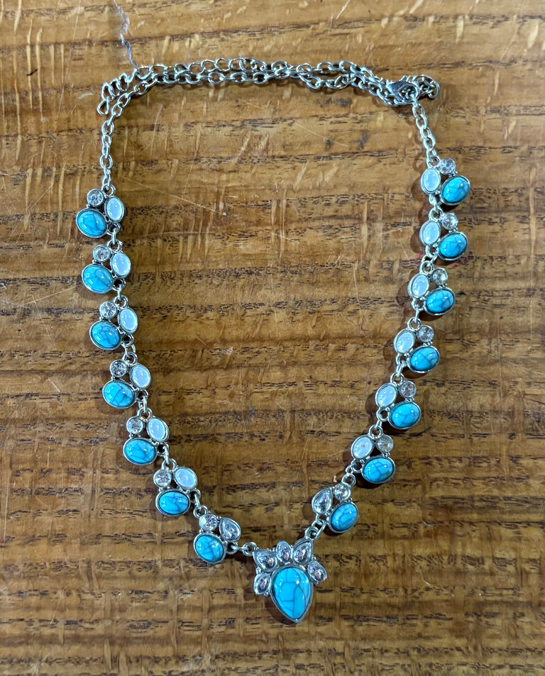 UNSOUND SURF VINTAGE TURQUOISE CHARM NECKLACE