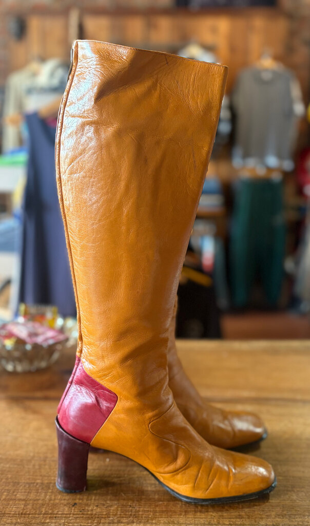 VINTAGE ITALIAN LEATHER BOOTS