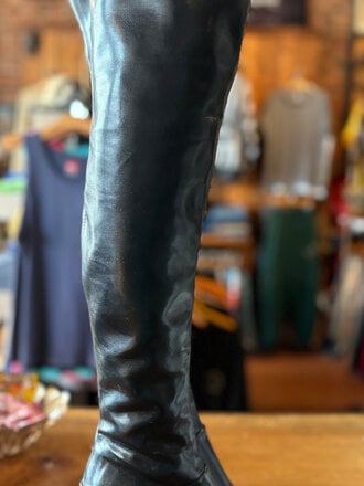 VINTAGE LEATHER KNEE-HIGH BOOTS