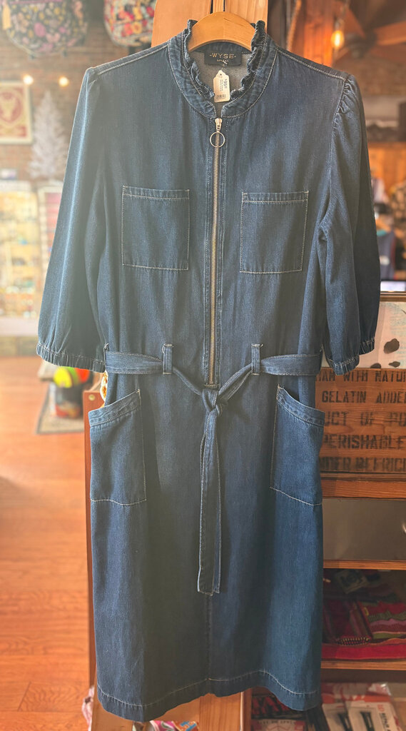 UPCYCLED WYSE DENIM DRESS SIZE 6