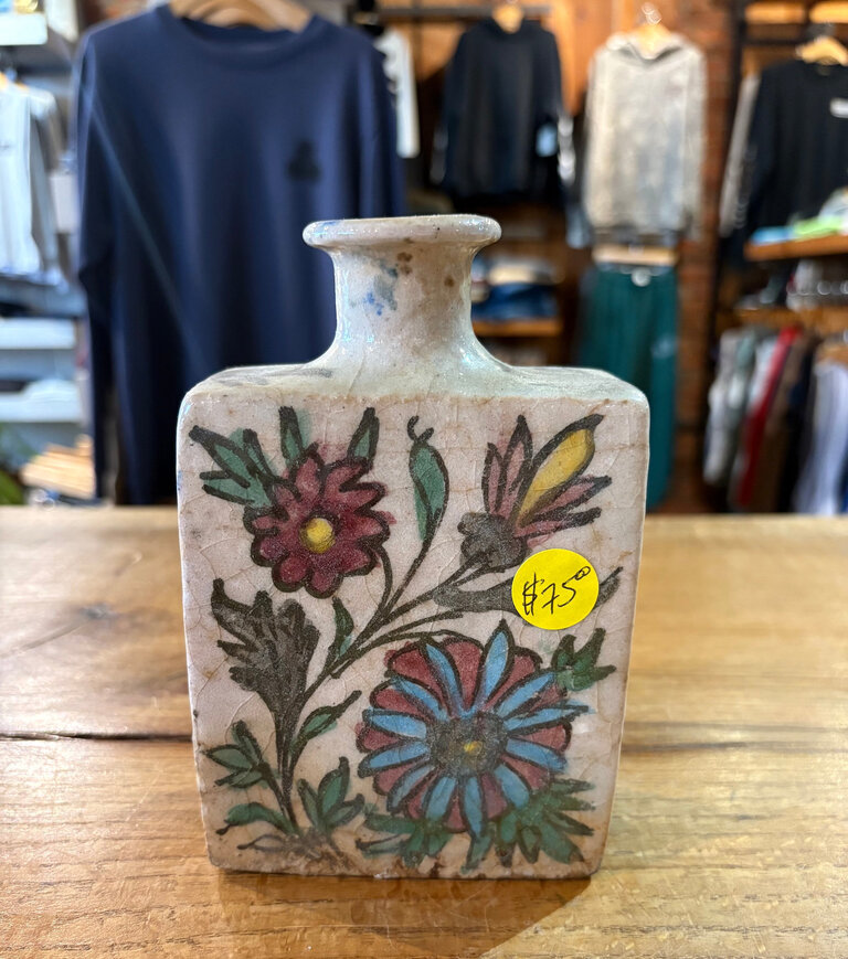 ANTIQUE HAND PAINTED VASE