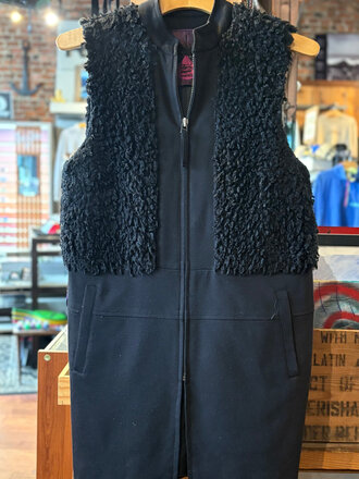 TWELVE BY TWELVE ZIPPER FUR VEST