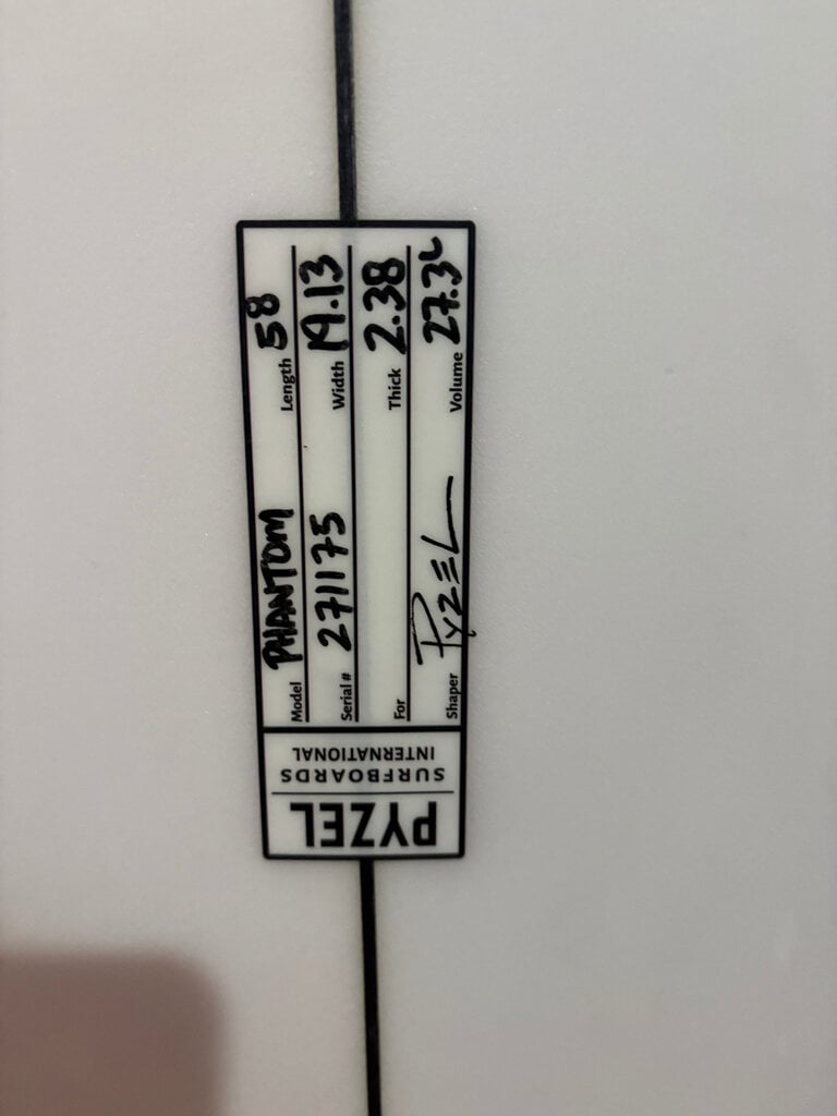 PYZEL 5'8 PYZEL PHANTOM SURFBOARD