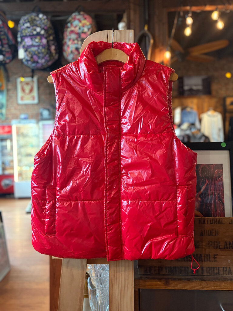 A NEW DAY RED PUFFER VEST