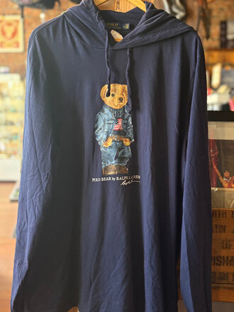 POLO RALPH LAUREN BEAR HOODED L/S