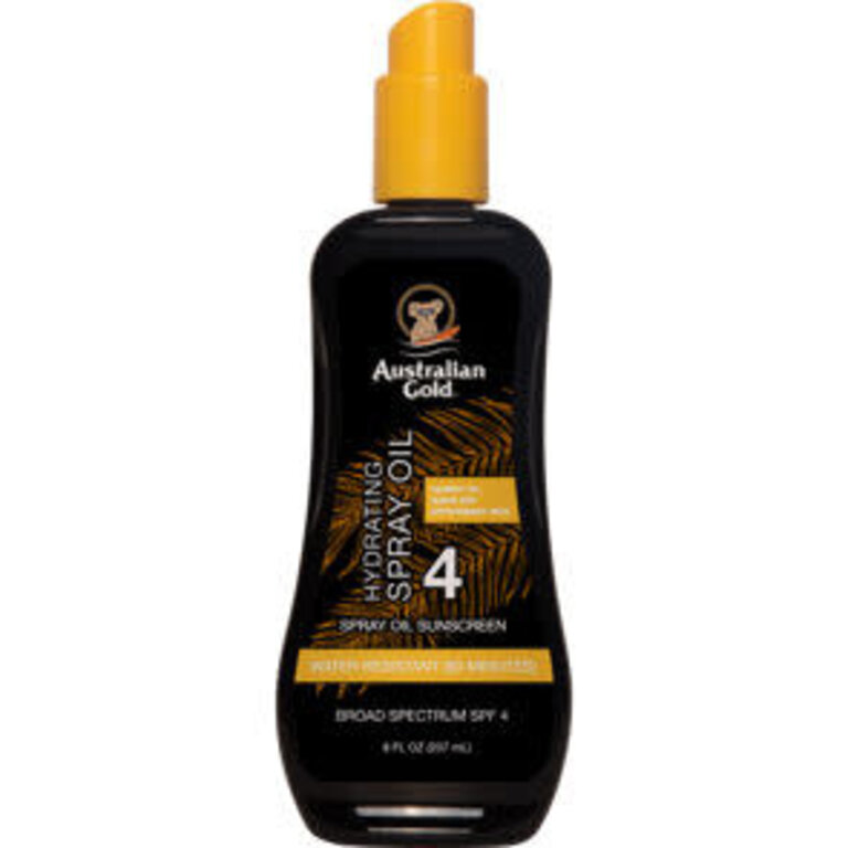 AUSTRALIA GOLD AUSTRALIA GOLD SPF 4 SPRAY OIL 8 OZ