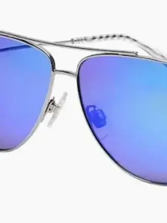 MAUI JIM MAUI JIM BLUE HAWAII HAUOLI SHINY SILVER W/BLUE
