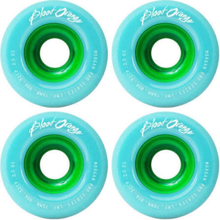 BLOOD ORANGE MORGAN 70MM 80A SEAFOAM WHEELS