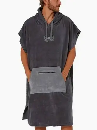 OCEAN-EARTH O&E MENS DAY BREAK PONCHO CHARCOAL