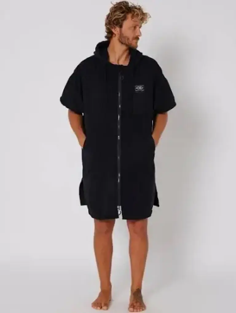 OCEAN-EARTH O&E DAWNBREAKER HOODED PONCHO S/M BLACK