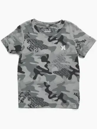 HURLEY HURLEY YOUTH GREY CAMO SS TEE