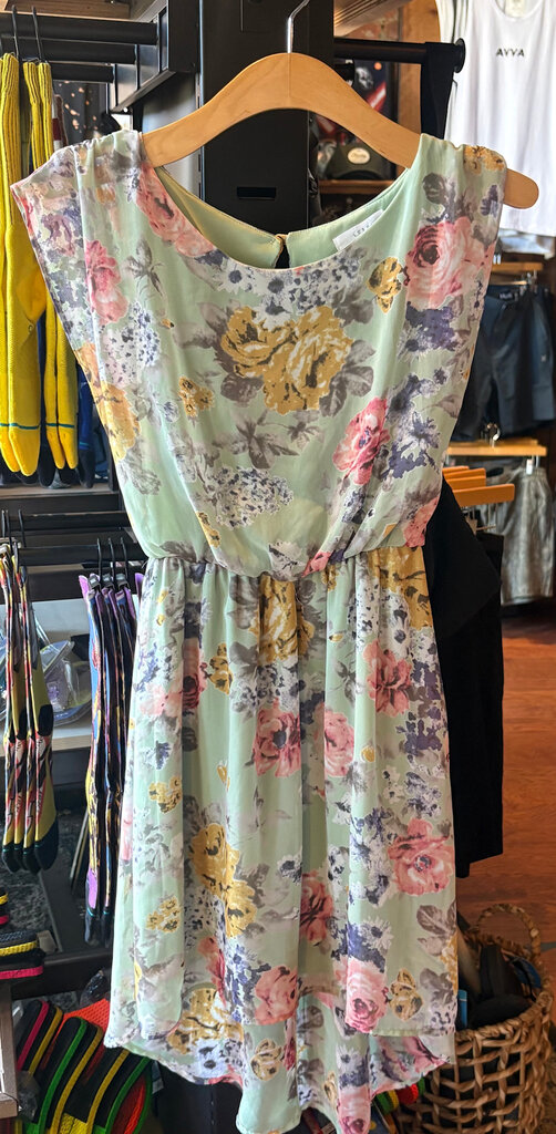 LUSH FLORAL MINI DRESS