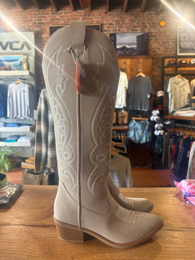 MIA BROWN LEATHER COWBOY BOOTS