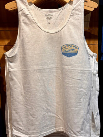 UNSOUND SURF UNSOUND SURF BLUE RIDGE BADGE ULTRA COTTON TANK