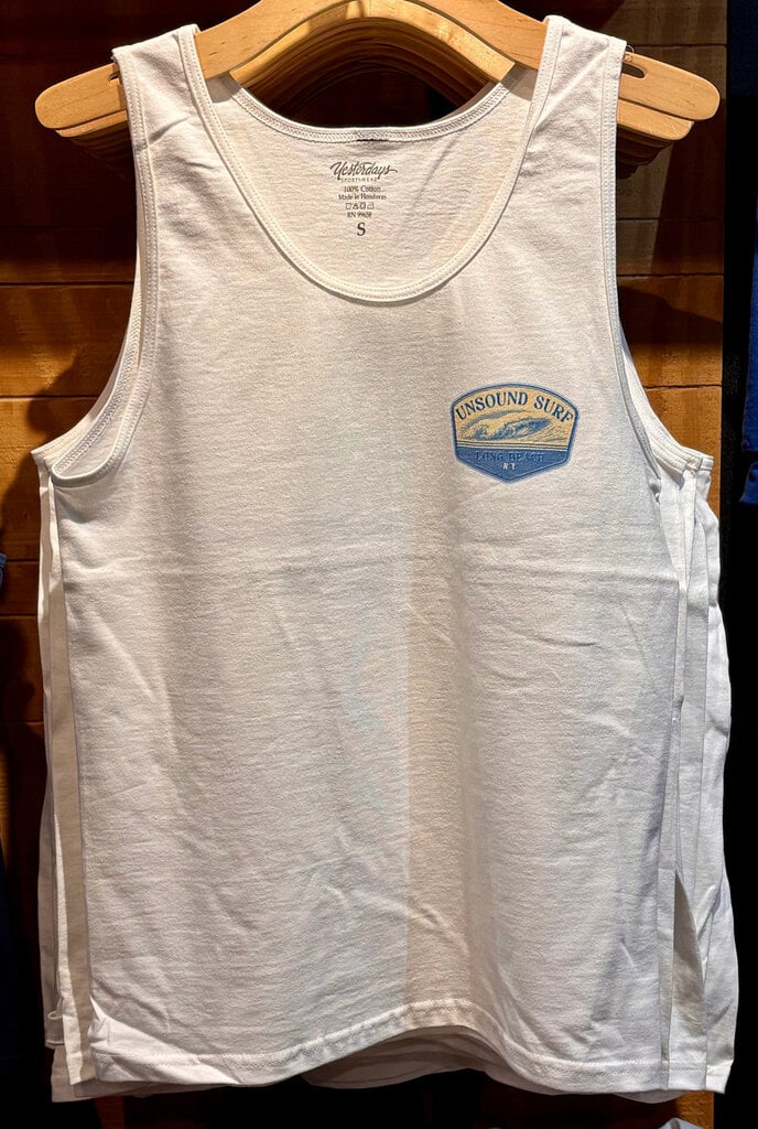 UNSOUND SURF UNSOUND SURF BLUE RIDGE BADGE ULTRA COTTON TANK