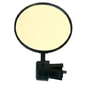 MIRROR ROUND BAR END 80mm Black