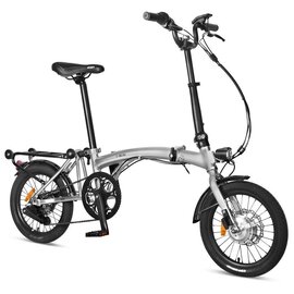 E-MICRO 16" Folding E-Bike Silver