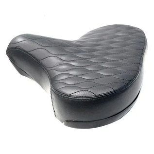 SADDLE, SOUL CRUISER,  Classic QUILTED Stitching, Dual comfort sprung, BLACK, 265mm x 265m